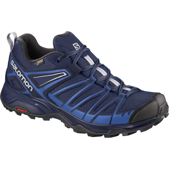 Salomon Singapore Mens Hiking Shoes - X ULTRA 3 PRIME GTX® Navy/Black | 90481-CWTU